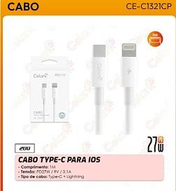 CABO TIPO C PARA IOS 3.1A 1M PD66W CELARK
