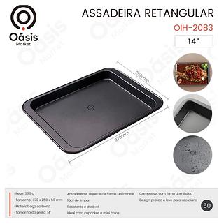 ASSADEIRA RETANGULAR 37X25CM OASIS MARKET