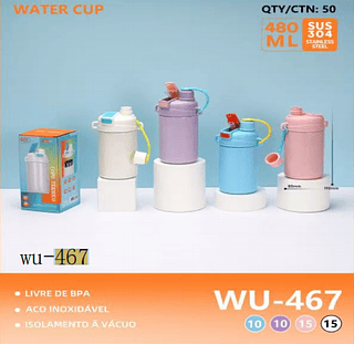 COPO TÉRMICO 480ML 55ºC 304 AÇO INOXIDÁVEL