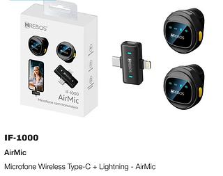 AIRMIC MICROFONE COM TRANSMISSOR HREBOS