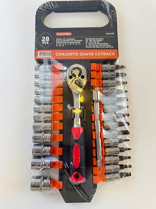 CONJUNTO CHAVES CATRACA 28 PEÇAS LUATEK
