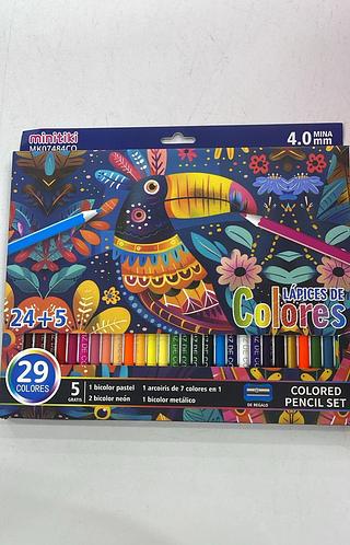 LAPICES DE COLORES 29 CORES MINITIKI