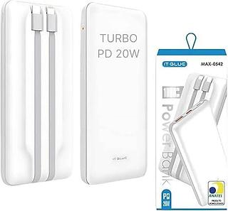 CARREGADOR POWER BANK PD20W 10000MAH IT-BLUE