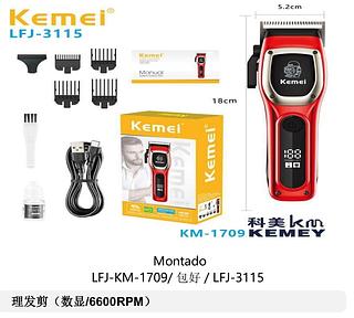 MAQUINA DE CORTAR CABELO PROFISSIONAL KEMEI
