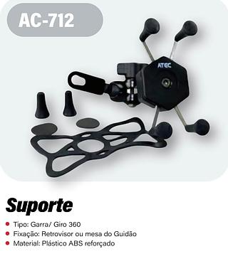 SUPORTE PARA CELULAR EM MOTOCICLETAS E BICICLETAS ATEC