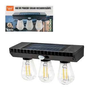 LUZ DE PAREDE SOLAR RECARREGAVEL ALTOMEX