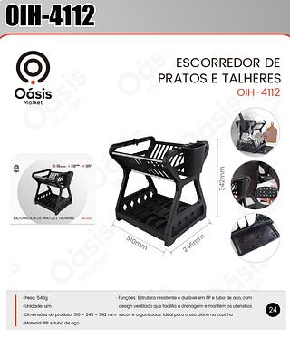 ESCORREDOR DE PRATOS E TALHERES OÀSIS MARKET