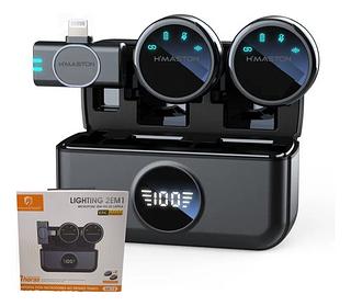 LIGHTING 2EM1 MICROFONE SEM FIO DE LAPELA HMASTON