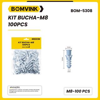 KIT BUCHA - M8 100PCS BOMVINK