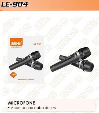 MICROFONE COM FIO 4M LELONG
