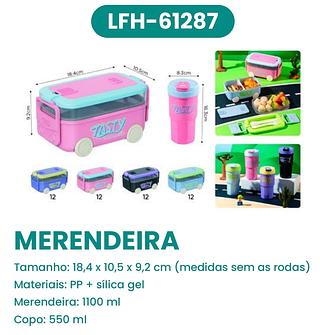 MERENDEIRA INFANTIL COM 3 COMPARTIMENTOS MADE BASICS