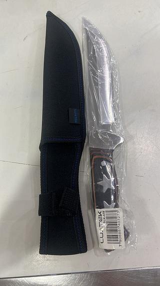 FACA DE CHURRASCO PESCA CAÇA LUXO FULLTANG INOX - C/BAINHA (30CM)