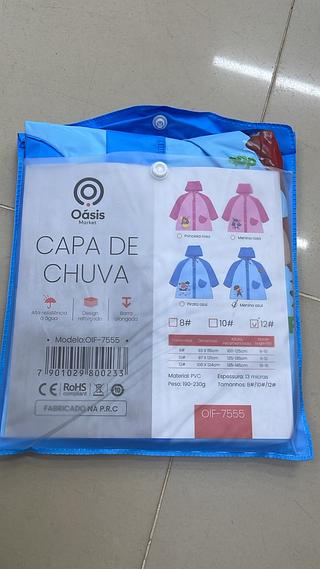 CAPA DE CHUVA OASIS MARKET