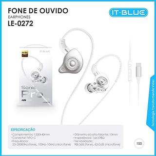 FONE DE OUVIDO BLUETOOTH SONIC PRO IT-BLUE
