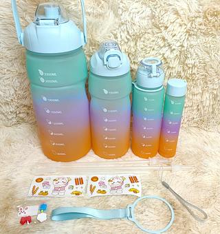 GARRAFA PLASTICA 4 EM 1 3000ML COLORIDA