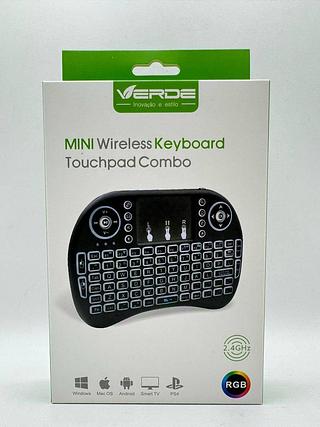 MINI WIRELESS KEYBOARD TOUCHPAD COMBO RGB VERDE
