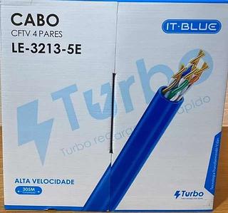 CABO CFTV 4 PARES ALTA VELOCIDADE 305M IT-BLUE
