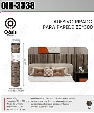 ADESIVO RIPADO PARA PAREDE 60*300 OASIS
