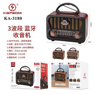 RADIO PORTATIL FM/USB/AUX/CARTAO DE MEMORIA KAPBOM
