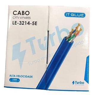 CABO CFTV 4 PARES ALTA VELOCIDADE 305M IT-BLUE