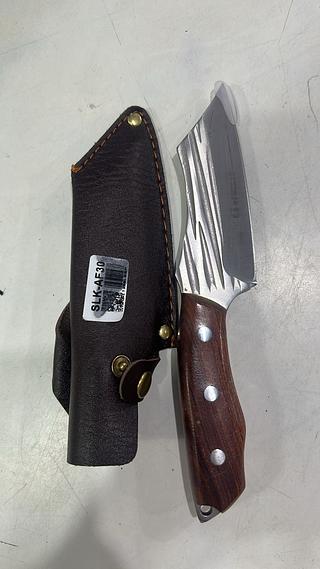 FACA CUTELO FORJADO ARTESANAL RUSTICO COM BAINHA CHURRASCO DESOSSA (22CM/4MM)