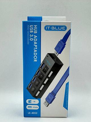 HUB ADAPTADOR USB3.0 ALTA VELOCIDADE IT-BLUE