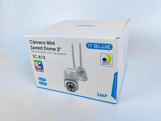 CAMERA MINI SPEED DOME2 INFRAVERMELHO COM LUZ QUENTE IT-BLUE