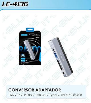 CONVERSOR ADAPTADOR MULTIPLAS SAIDAS 4K IT-BLUE