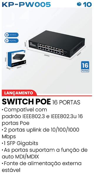SWITCH POE 16 PORTAS KNUP