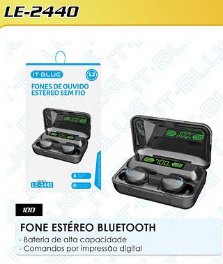 FONE DE OUVIDO ESTEREO SEM FIO 5.3 ITBLUE