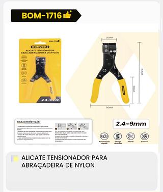 ALICATE INTENSIONADOR PARA ABRAÇADEIRA DE NYLON BOMVINK