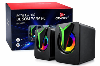 MINI CAIXA DE SOM PARA PC 3W X2 GRASEP