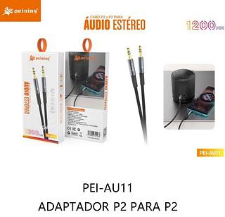 ADAPTADOR P2*P2 PARA AUDIO ESTEREO PEINING