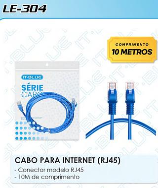 CABO DE REDE RJ45 10 METROS IT -BLUE