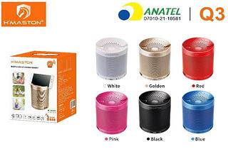 CAIXA DE SOM WIRELESS SPEAKER RADIO FM HMASTON