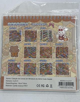 LIVRO DE AUTOCOLANTES DE CENAS EM MINIATURA CODE GOODS