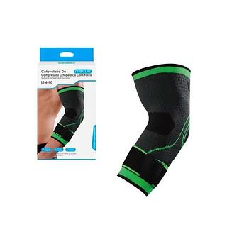COTOVELEIRA DE COMPRESSÃO ORTOPÉDICA COM FAIXA