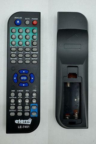 CONTROLE REMOTO ETERNY DVD LELONG