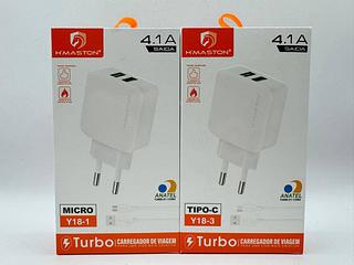 CARREGADOR TC TURBO PAR VIAAGEM 4.1A/2USB HMASTON