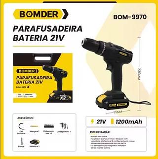 PARAFUSADEIRA BATERIA 21V BOMVINK