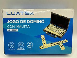 JOGO DE DOMINO COM MALETA 28 PEÇAS 50*12MM LUATEK