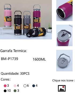 GARRAFA TERMICA FLIP STRAW WATER BOTTLE 54OZ 1600ML