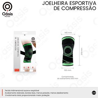 JOELHEIRA ESPORTIVA DE COMPRESSÃO OÀSIS MARKET