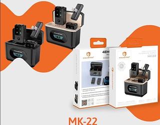 DOIS MICROFONES INTERFACE DUPLO TIPO-C+LIGHTNING H'MASTON