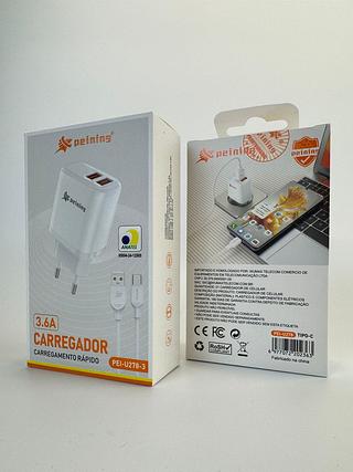 CARREGADOR CARREGAMENTO RAPIDO 3.6A PEINING