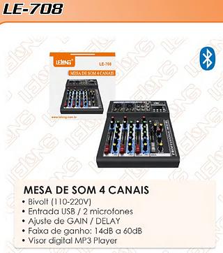 MESA FR SOM DE 4 CANAIS LELONG