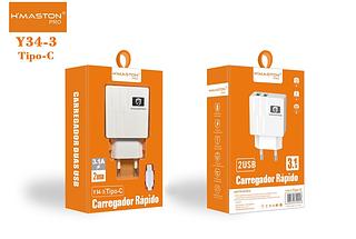 CARREGADOR RAPIDO 1M 4.8A 2USB HMASTON