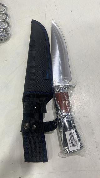 FACA DE CAÇA PESCA CHURRASCO LUXO FULLTANG INOX G53 KIM LUATE (31CM)