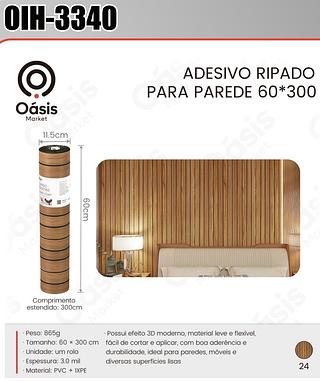 ADESIVO RIPADO PARA PAREDE 60*300 OASIS