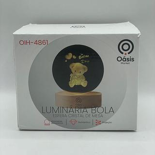 LUMINARIA BOLA ESFERA CRISTAL DE MESA OÀSIS MARKET